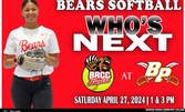 Bears Softball to end regular season at Bossier Parish this weekend